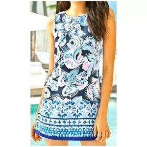 Lilly Pulitzer High Tide Navy HOLY FLOCKAMOLIE DONNA ROMPER Size 0